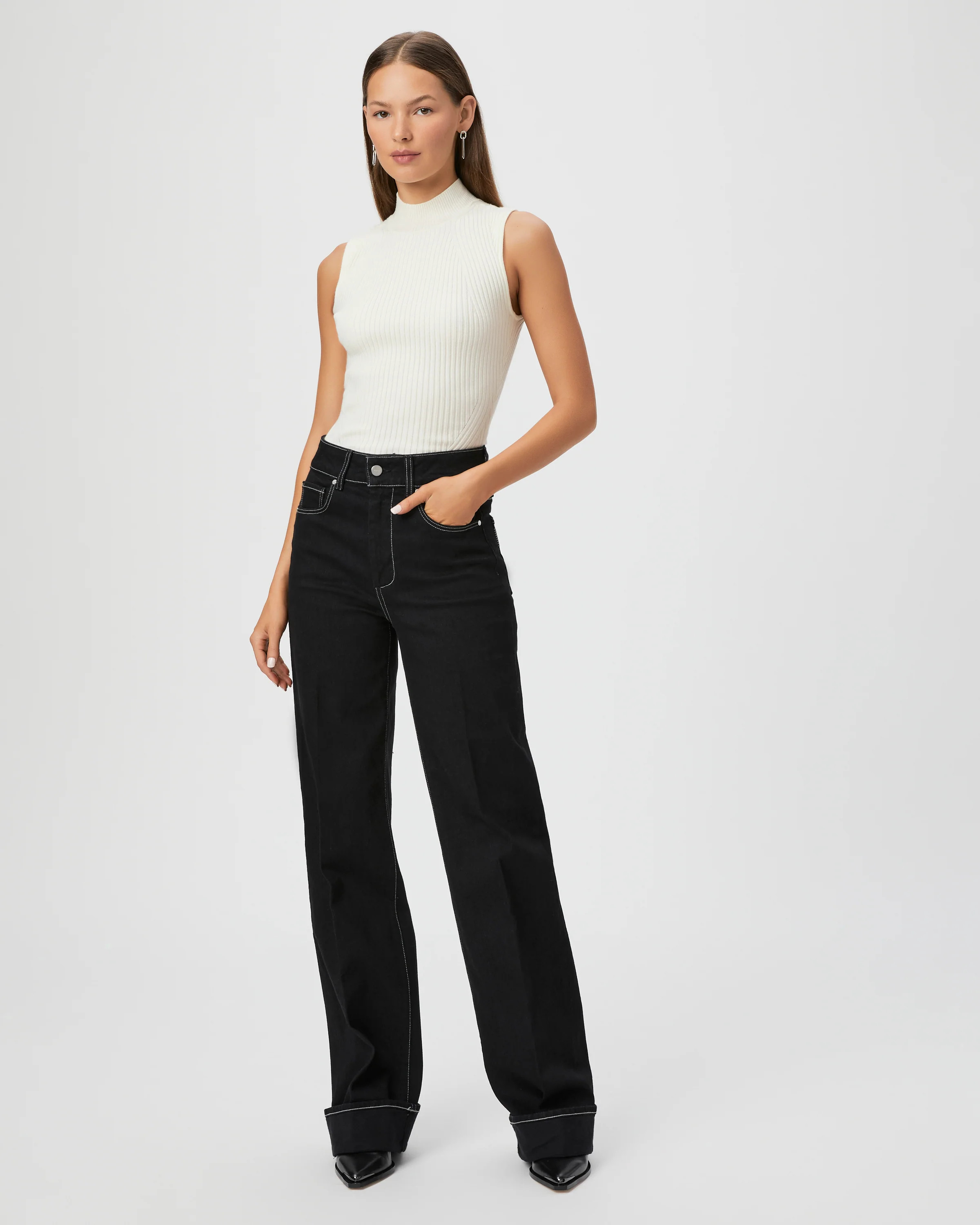 Sasha Wide Leg Jean | Paige