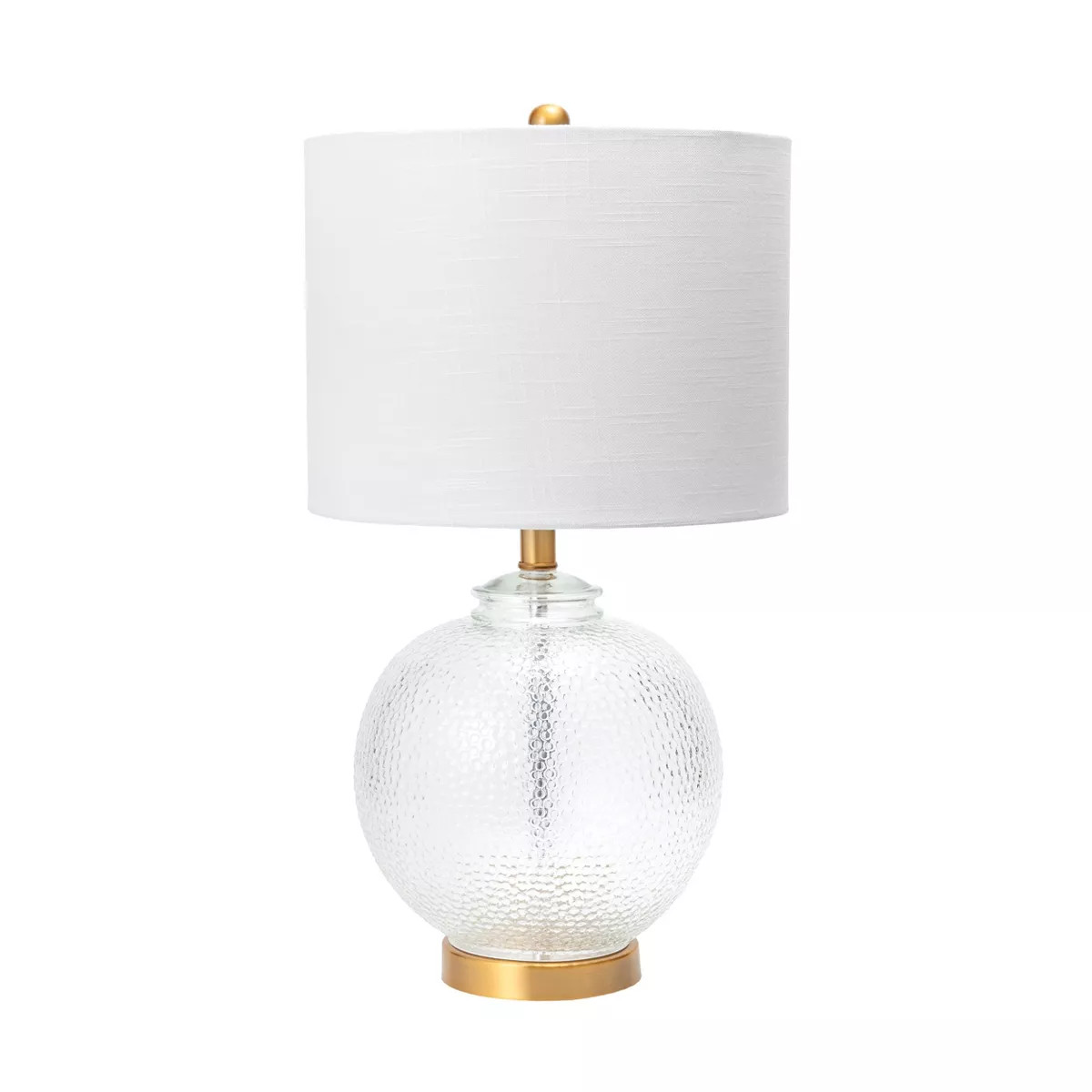 nuLOOM Elmira 23" Glass Table Lamp Lighting - Brass 23" H x 13" W x 13" D | Target