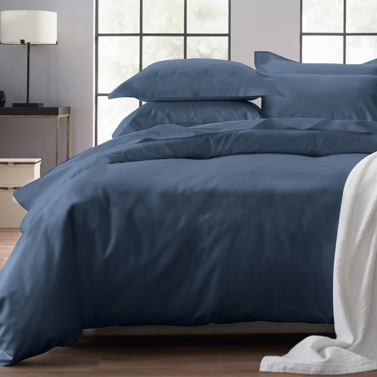 Duvet Cover Set 400 Thread Count 100% Cotton Sateen - Button Closure, Corner Ties by California D... | Target