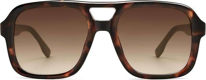 SOJOS Retro Aviator Sunglasses For Women Men Square Womens Square Sun Glasses SJ2355 | Amazon (US)
