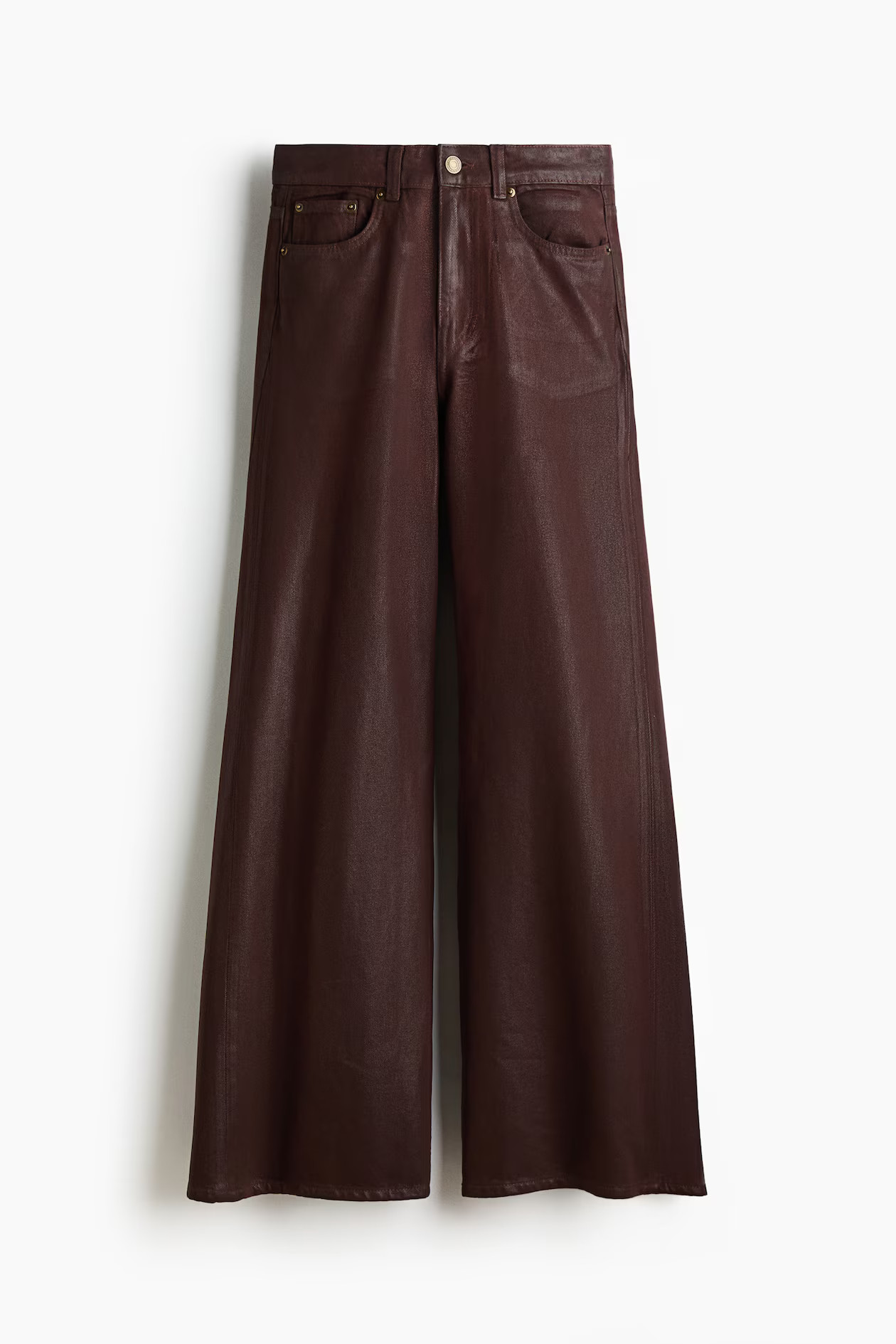 Wide High Jeans - Dark brown - Ladies | H&M US | H&M (US + CA)
