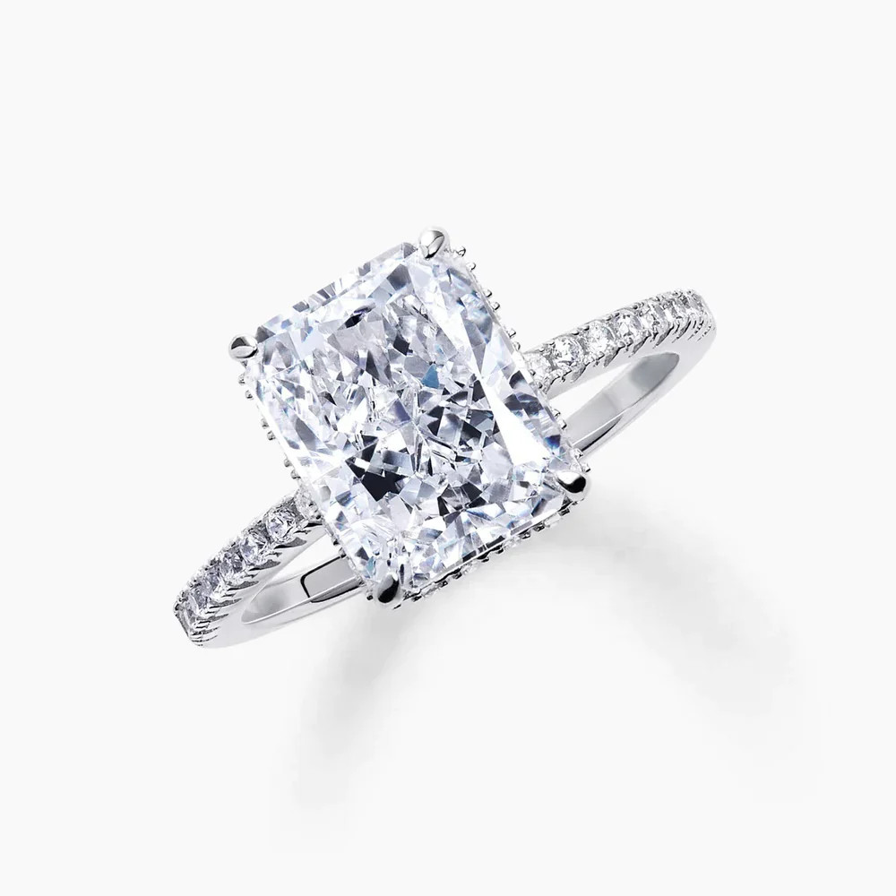 CRUSHED ICE RADIANT CUT RING | Balmante Jewelry (Global)
