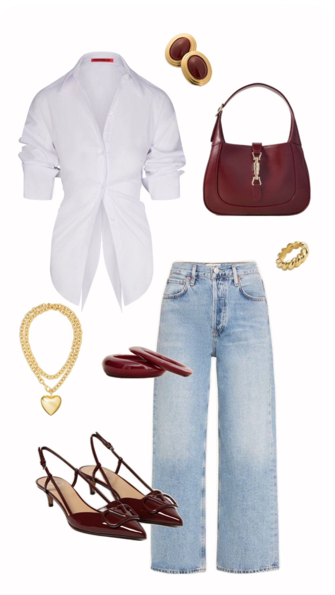 White button down outfit idea, how to style kitten heels 

#LTKootd