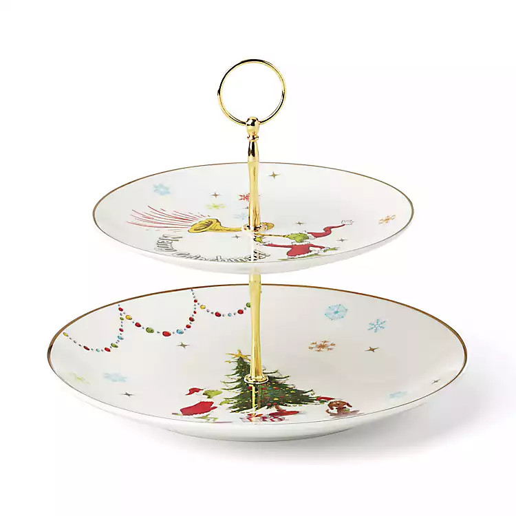 Lenox Merry Grinchmas 2-Tiered Server | Kirklands Home | Kirklands