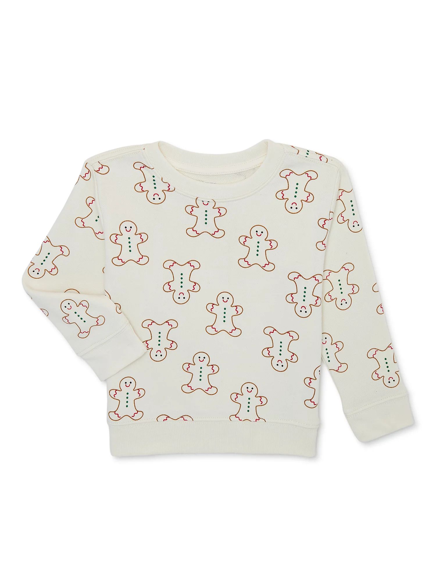 Holiday Time Baby and Toddler Boys Printed Christmas Sweatshirt, Sizes 12 Months-5T - Walmart.com | Walmart (US)