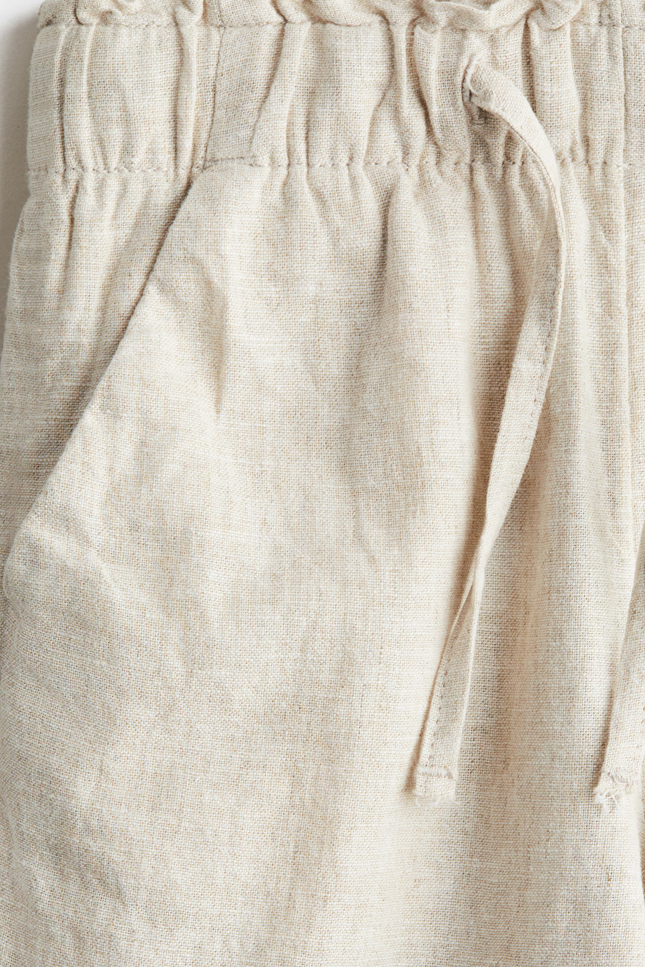Linen-Blend Pants - Light beige - Kids | H&M US | H&M (US + CA)