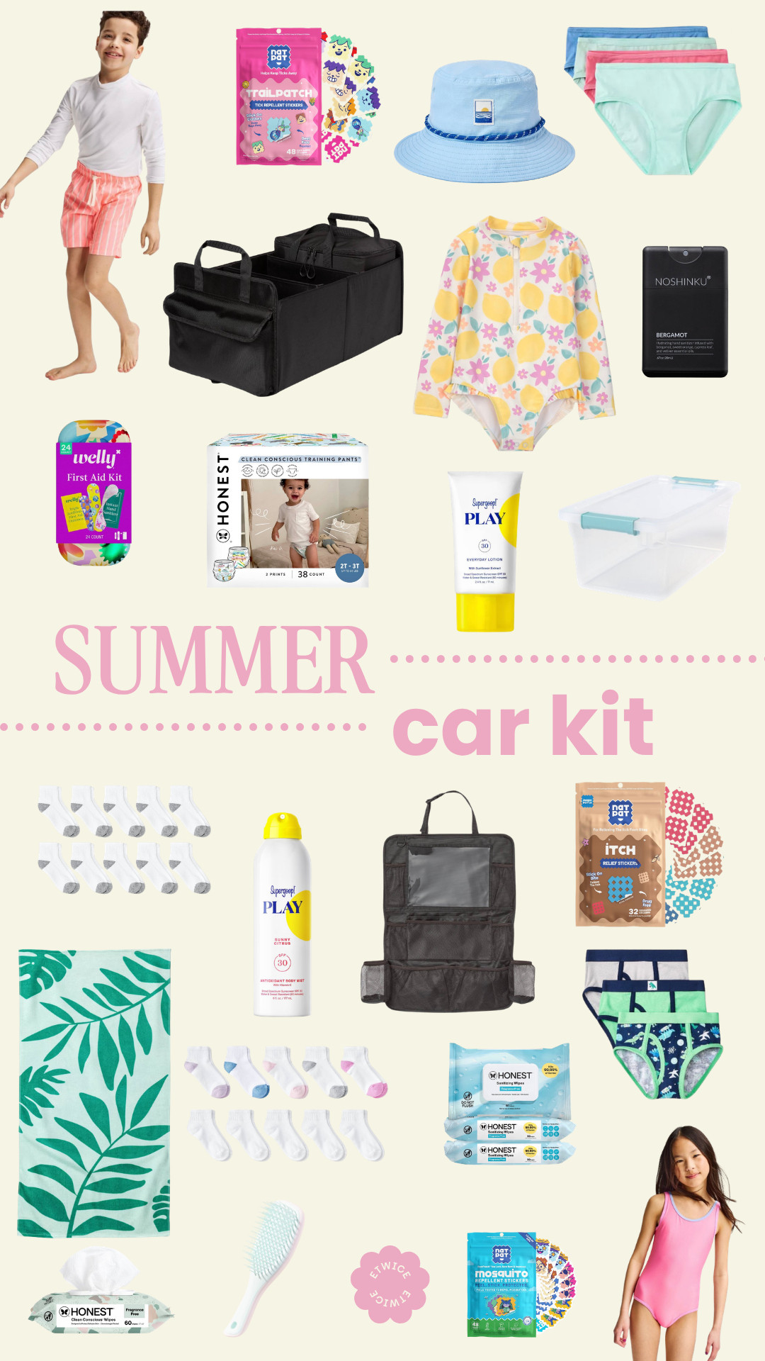 Summer car kit essentials ☀️🚙 

 #LTKmomlife #LTKSeasonal #LTKKids