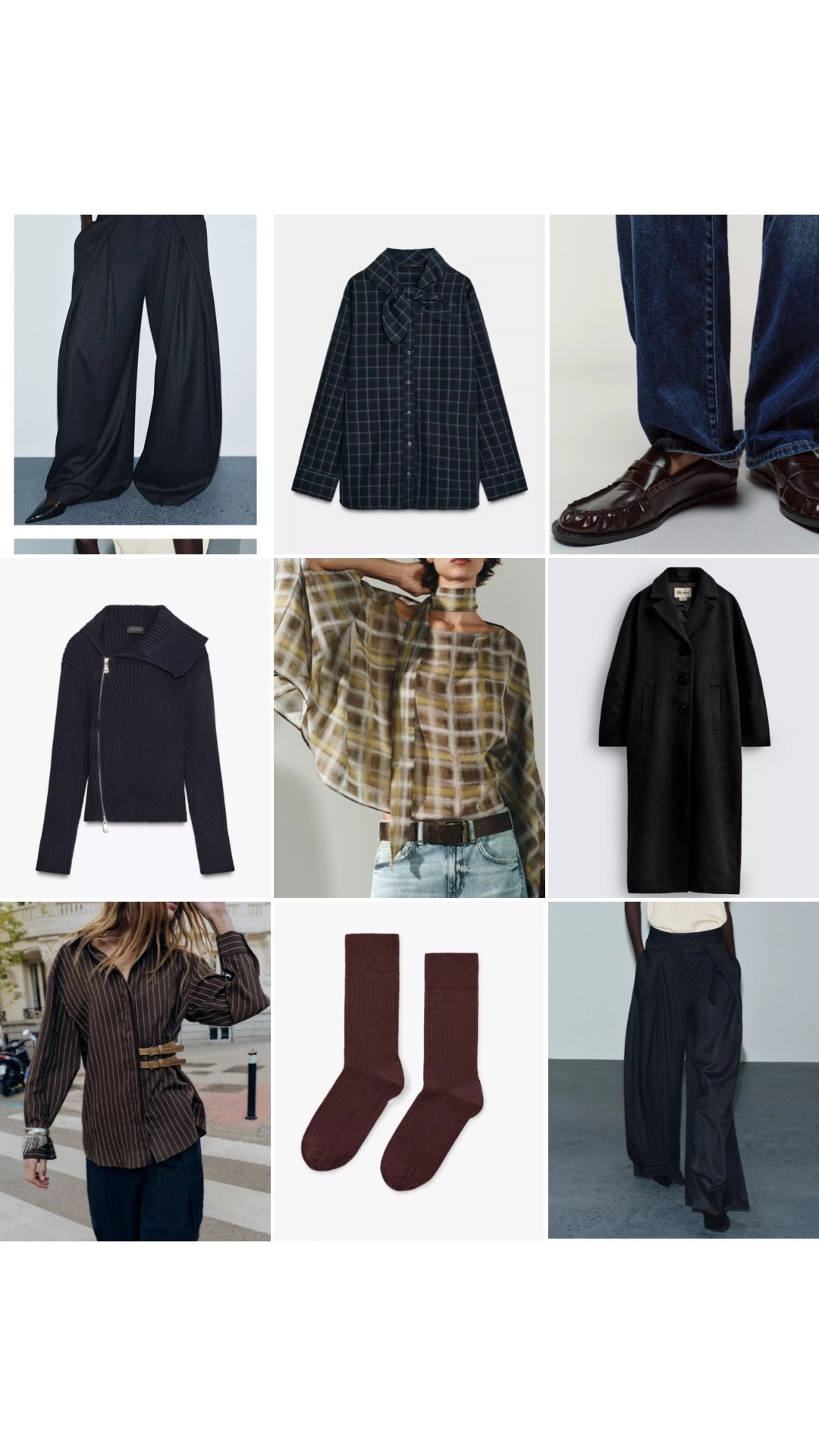 ZARA TOP NINE | Zara edit, Zara top picks, black coat, striped shirt, striped trousers, blouse, winter fashion 

#LTKwinter #LTKeurope #LTKuk