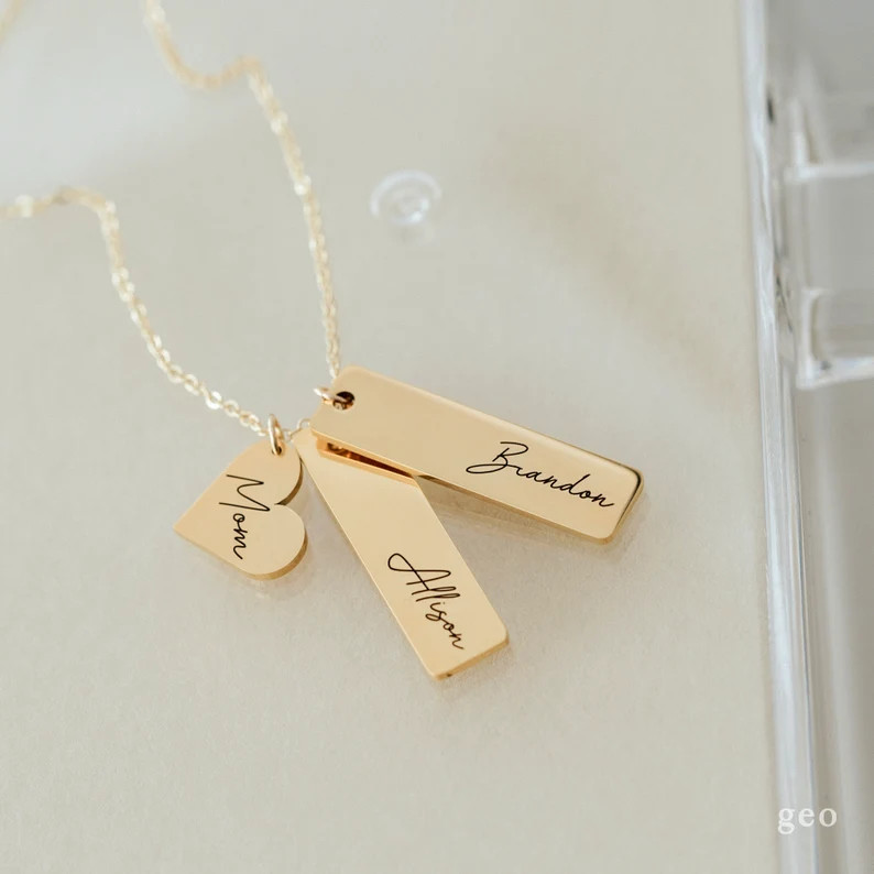 Custom Name Necklace Personalized Gift for Women Mama Necklace - Etsy | Etsy (US)