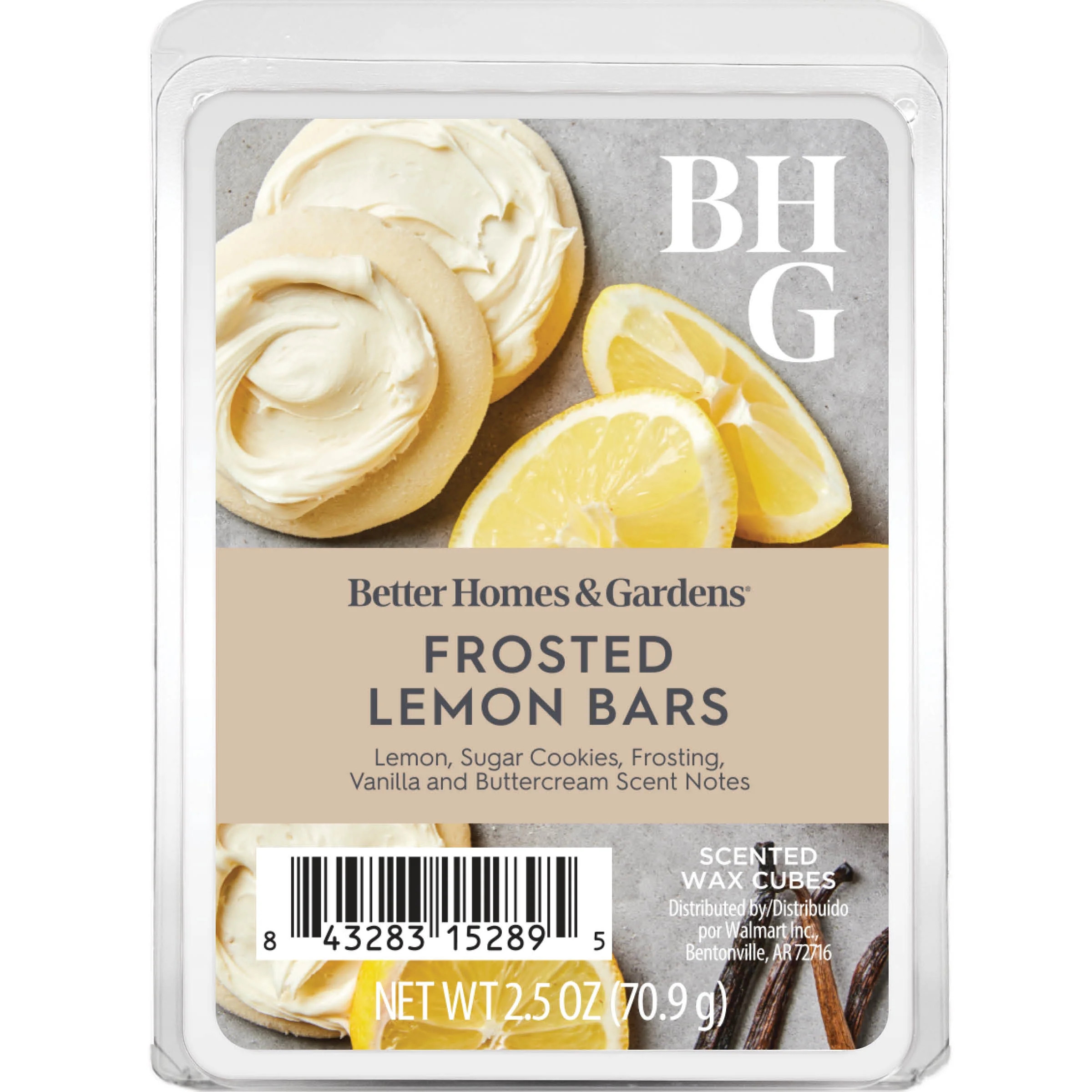Frosted Lemon Bars Scented Wax Melts, Better Homes & Gardens, 2.5 oz | Walmart (US)