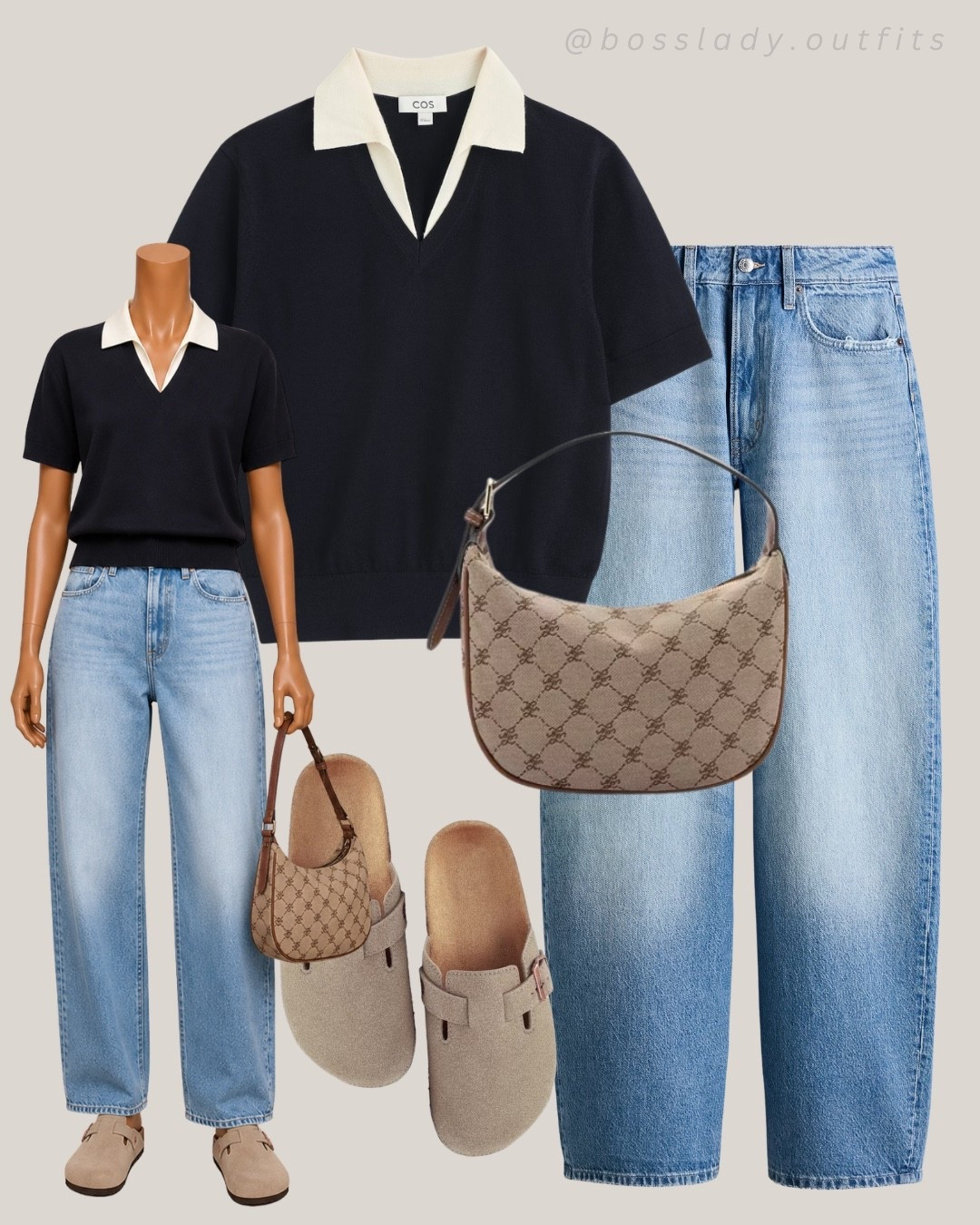 Casual days call for pieces this easy to love

Tags: casual weekend outfit, polo sweater outfit, wide leg jeans outfit, baggy jeans outfit, clog sandals, mules outfit, monogram shoulder bag, neutral outfit inspo, spring transition outfit, simple outfit inspo

#LTKstyletip #LTKshoes #LTKbag