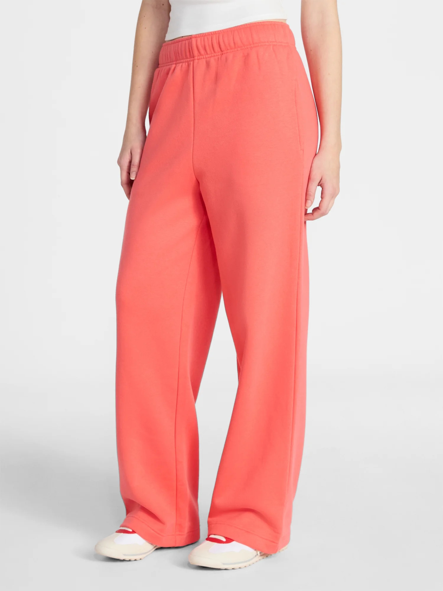 No Boundaries Wide Leg Fleece Pants, 30" Inseam, Sizes XXS-XXL | Walmart (US)