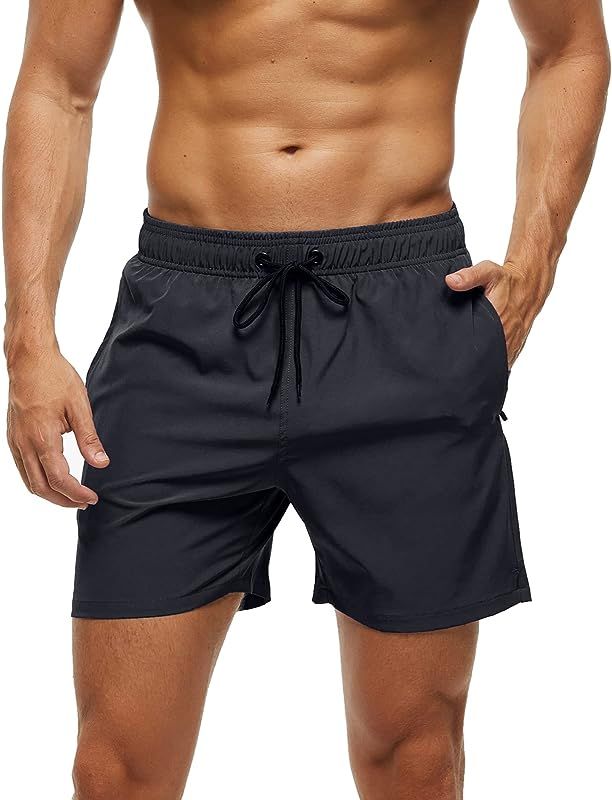 Mens Swimming Trunks Swim Shorts Gym Athletic Workout Running Sports Golf Lounge Clothes Casual S... | Amazon (US)