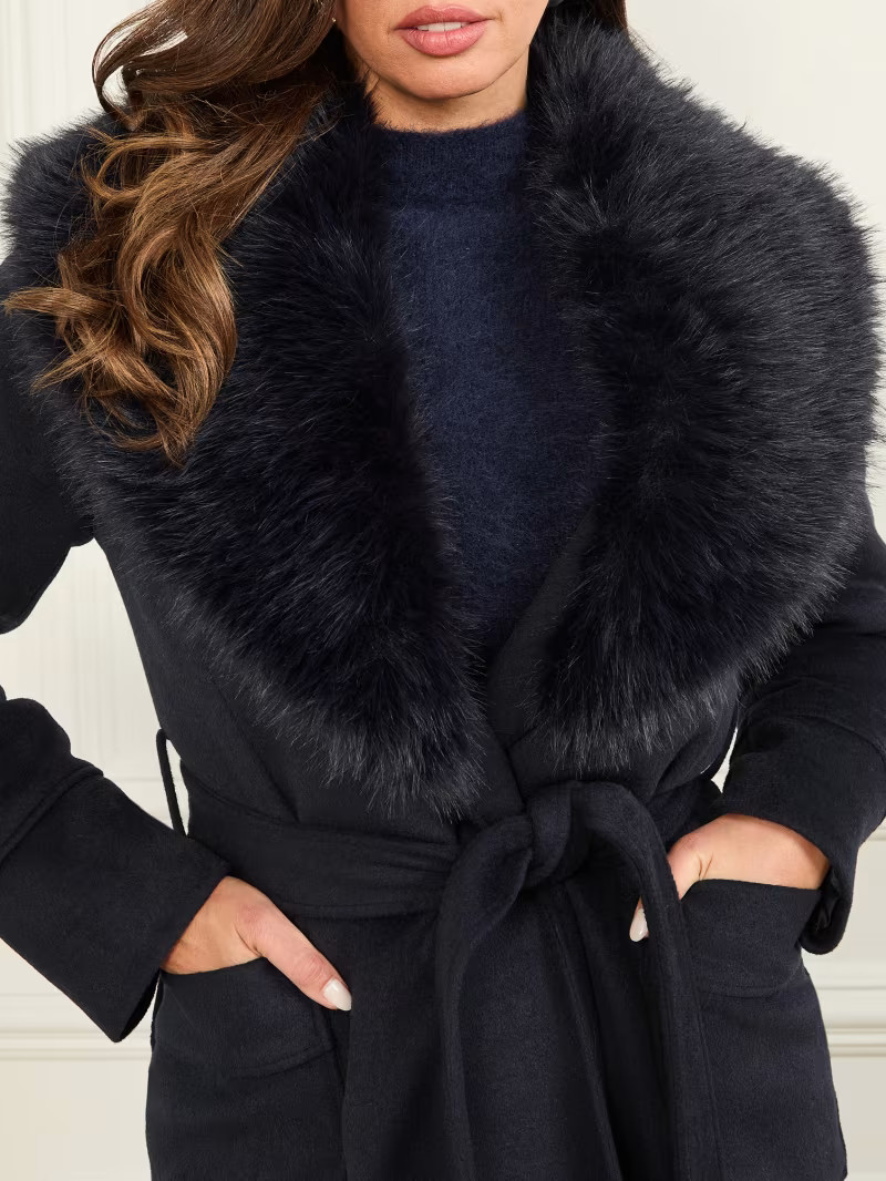 Charlize Wool-Blend Coat | Guess US | Guess (US)