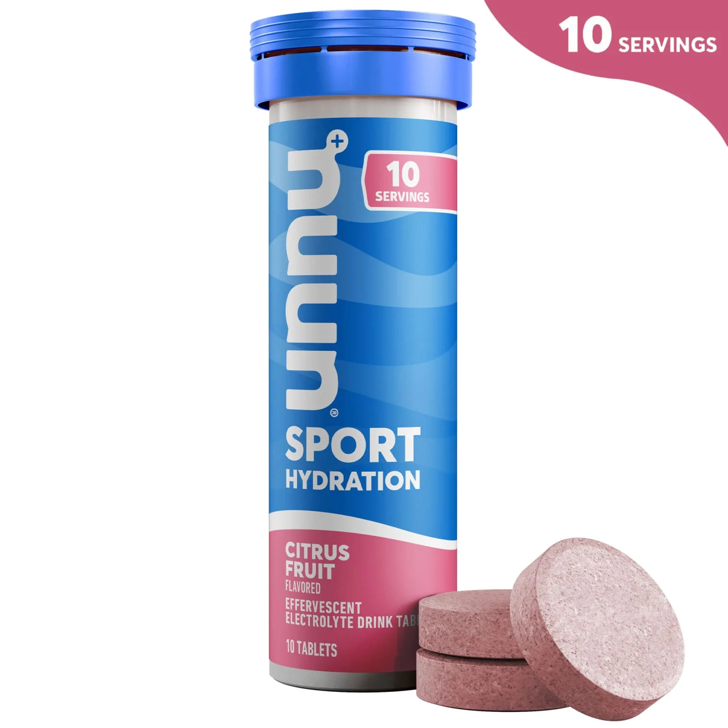 Nuun Sport Electrolyte Sports Drink Water Enhancer Mix Tablets for Proactive Hydration, Citrus Fr... | Walmart (US)