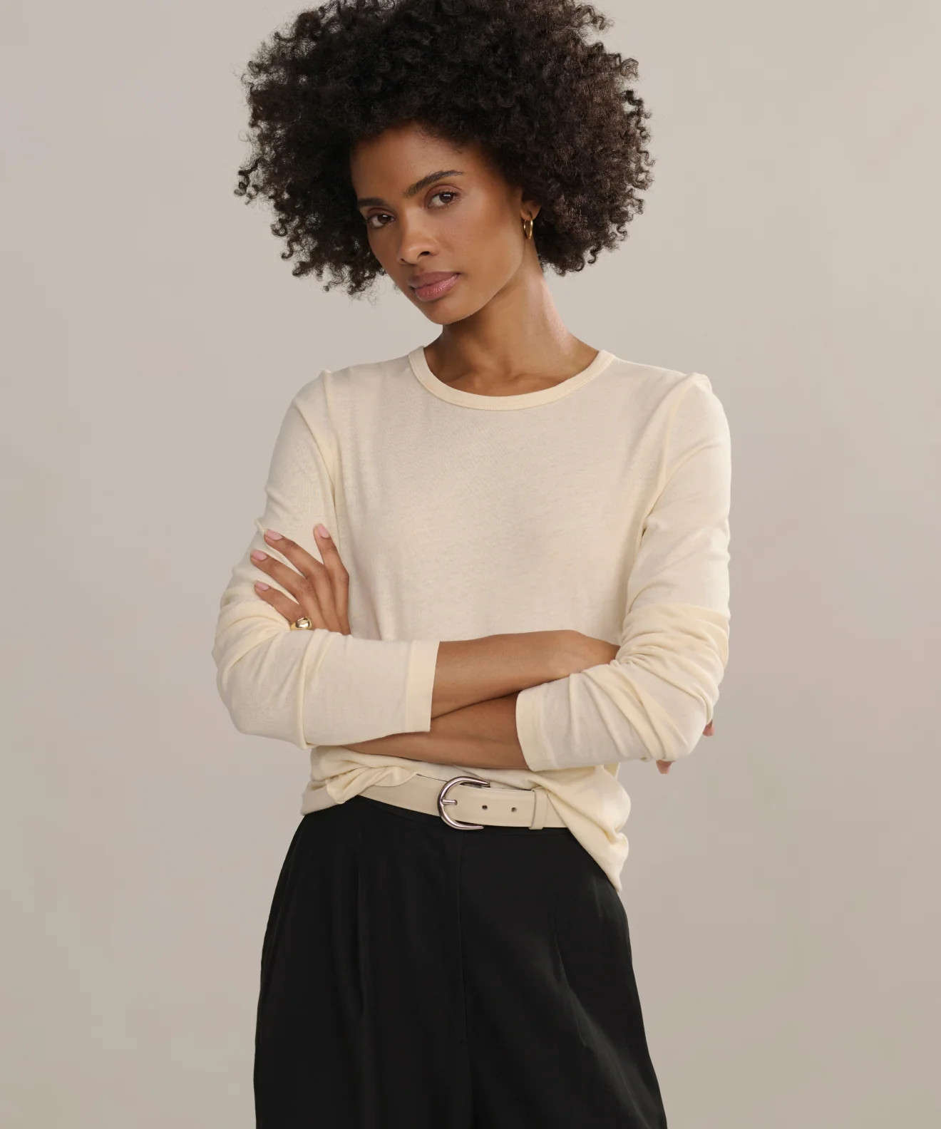 Long-Sleeve Slim Tee | Jenni Kayne