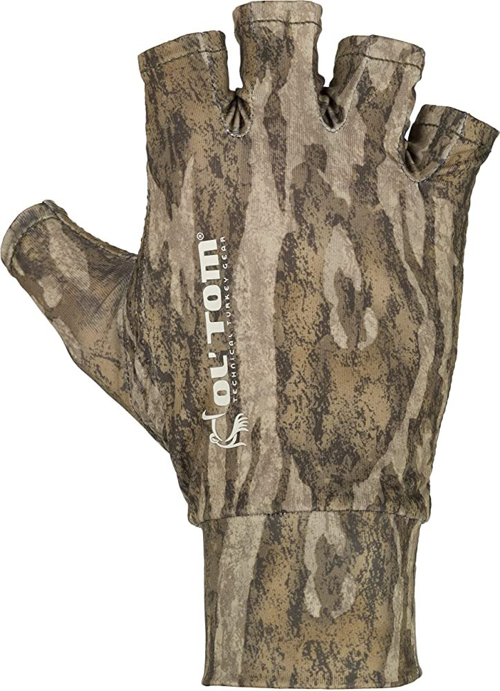 Ol' Tom Fingerless Stretch Fit Gloves Bottomland Camo | Amazon (US)