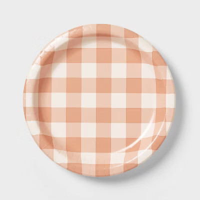 Thanksgiving 10ct Gingham Dinner Plates - Spritz™ | Target