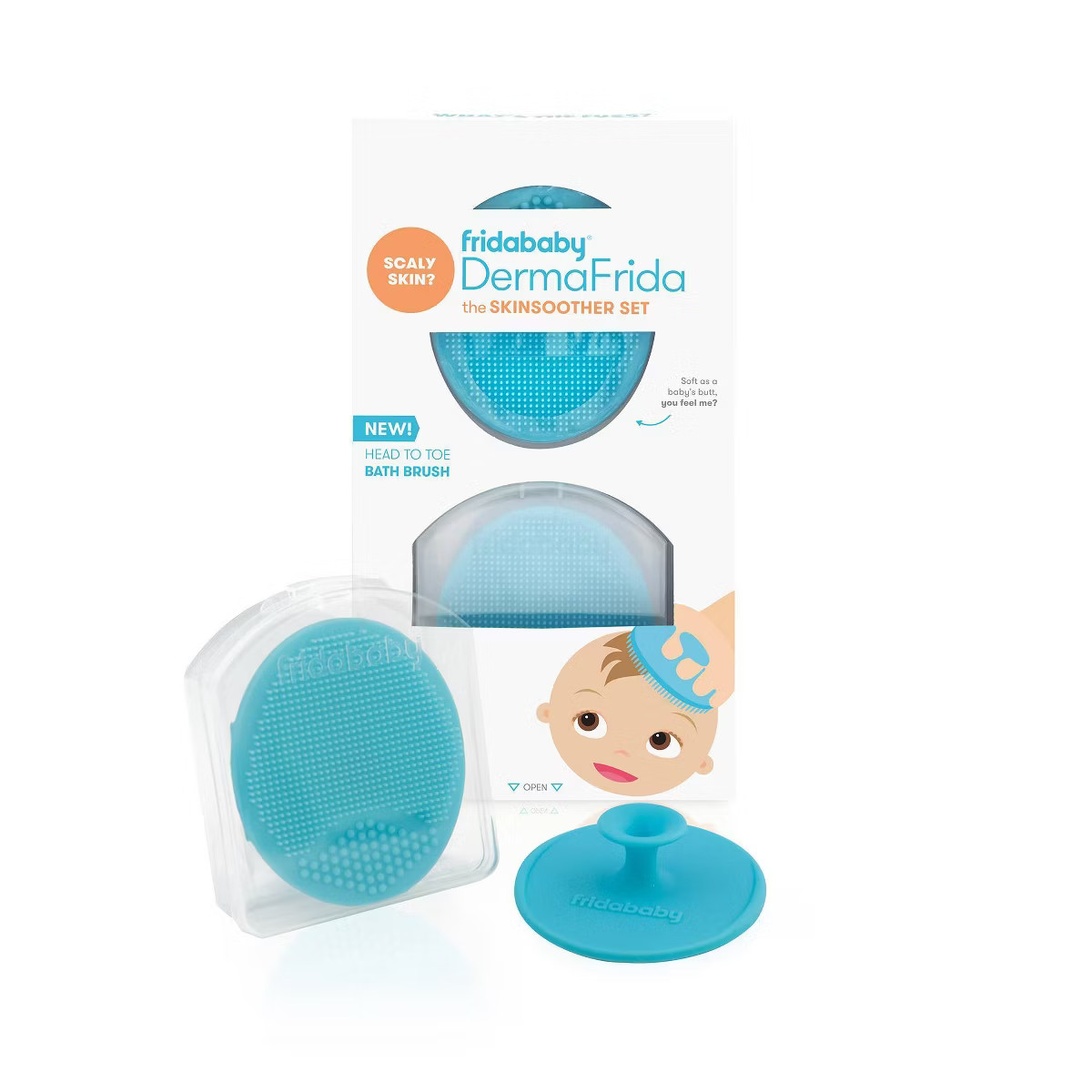 Frida Baby DermaFrida The SkinSoother Baby Bath Silicone Brush - 2pk | Target