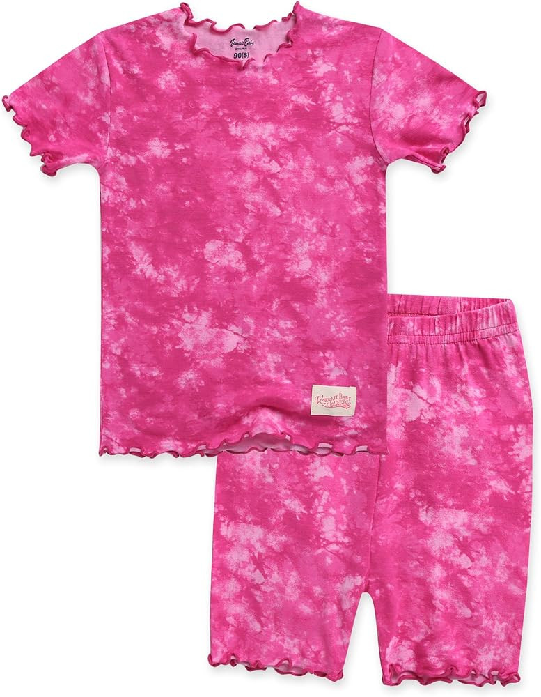 VAENAIT BABY Infant Toddler Kids Junior Soft Bamboo Pajamas Tie Dye Short Summer Pjs 2pcs Set 6M-... | Amazon (US)
