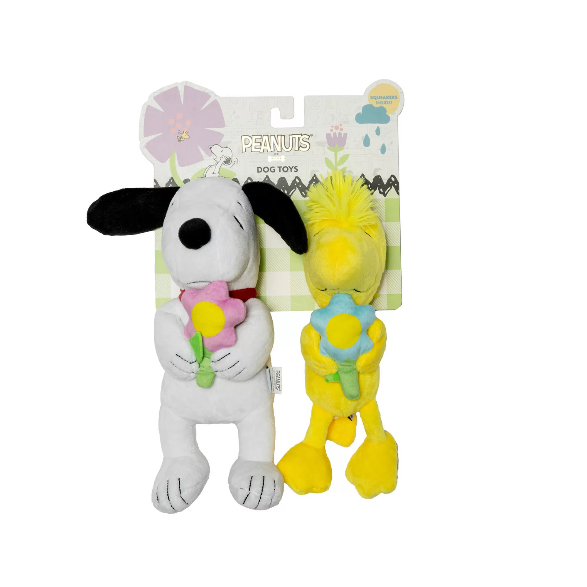 Woof 2-pk. Snoopy & Woodstock Plush Pet Toys | Kohl's