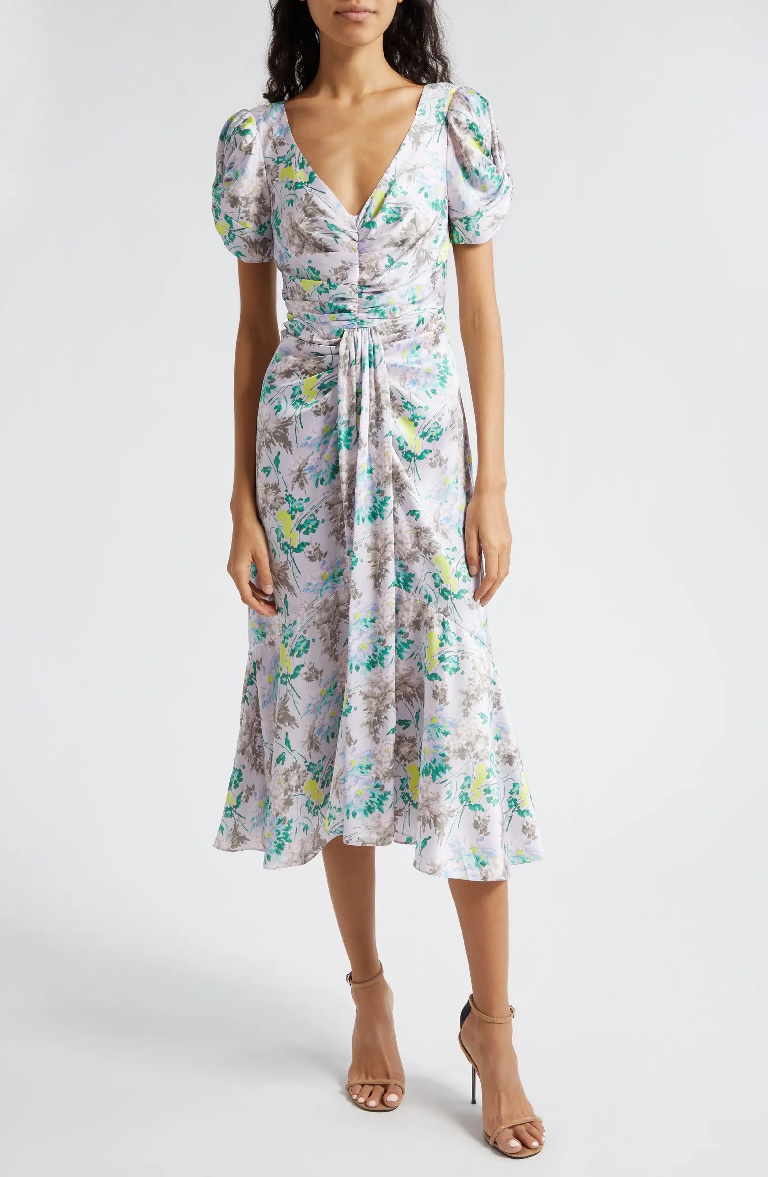Walker Floral Midi Dress | Nordstrom