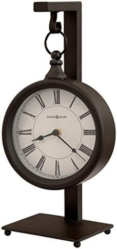 Howard Miller Loman Mantel Clock 635-200 – Metal Antique Black Finished, Rustic Clock Hangs on ... | Amazon (US)
