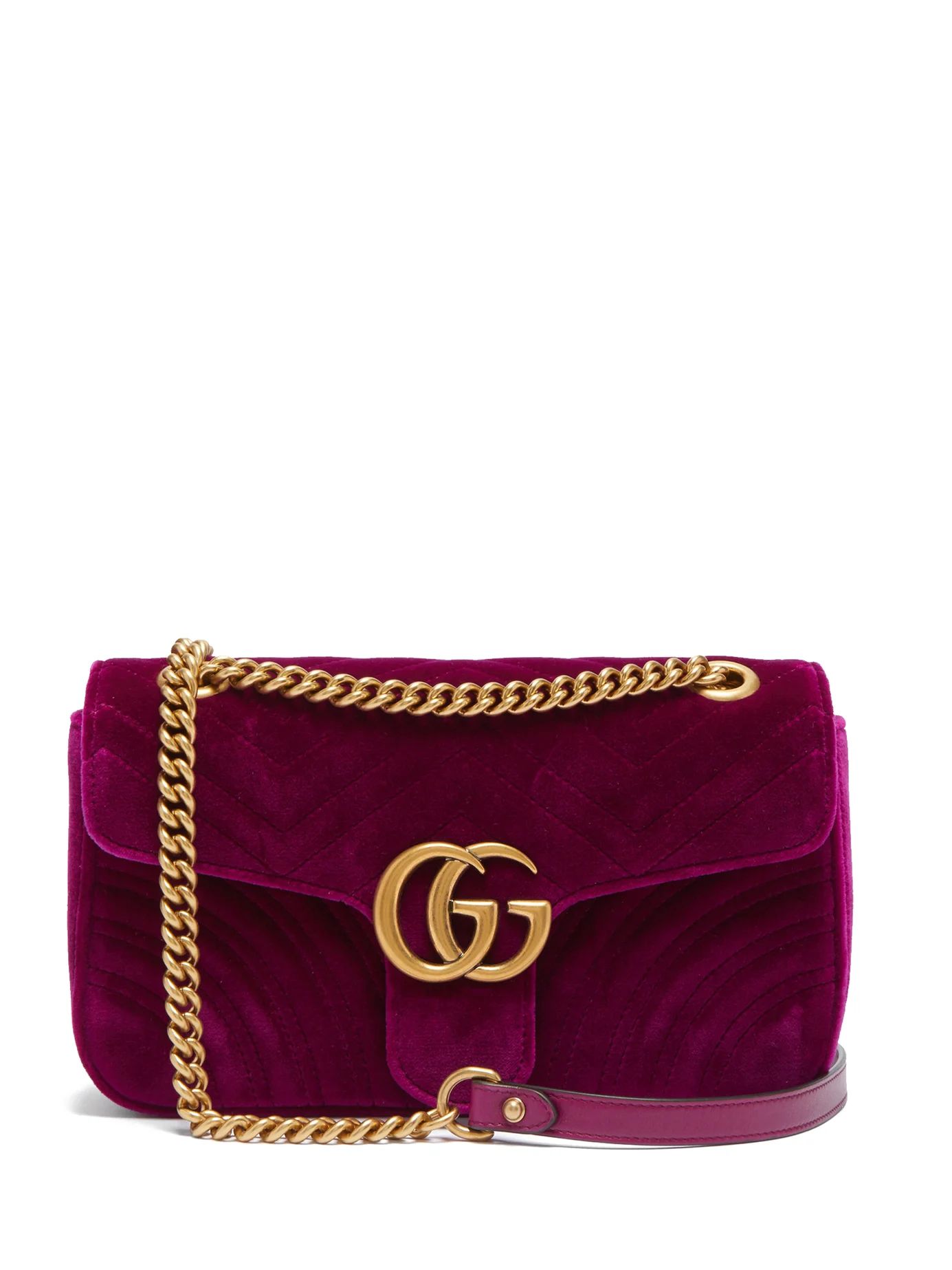GG Marmont quilted-velvet cross-body bag | Matches (US)