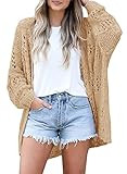 Ermonn Womens Crochet Cardigan Sweater Kimonos Boho Solid Color Oversized Spring Open Front Outwe... | Amazon (US)