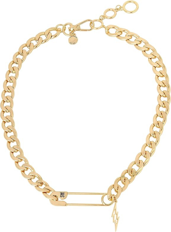 Steve Madden Safety Pin Pendant Necklace | Amazon (US)