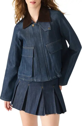 Steve Madden Justina Denim Jacket in Deep Indigo at Nordstrom Rack, Size X-Large | Nordstrom Rack