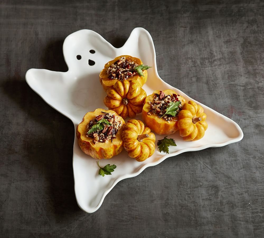 Figural Ghost Stoneware 3-Piece Serving Set | Pottery Barn (US)