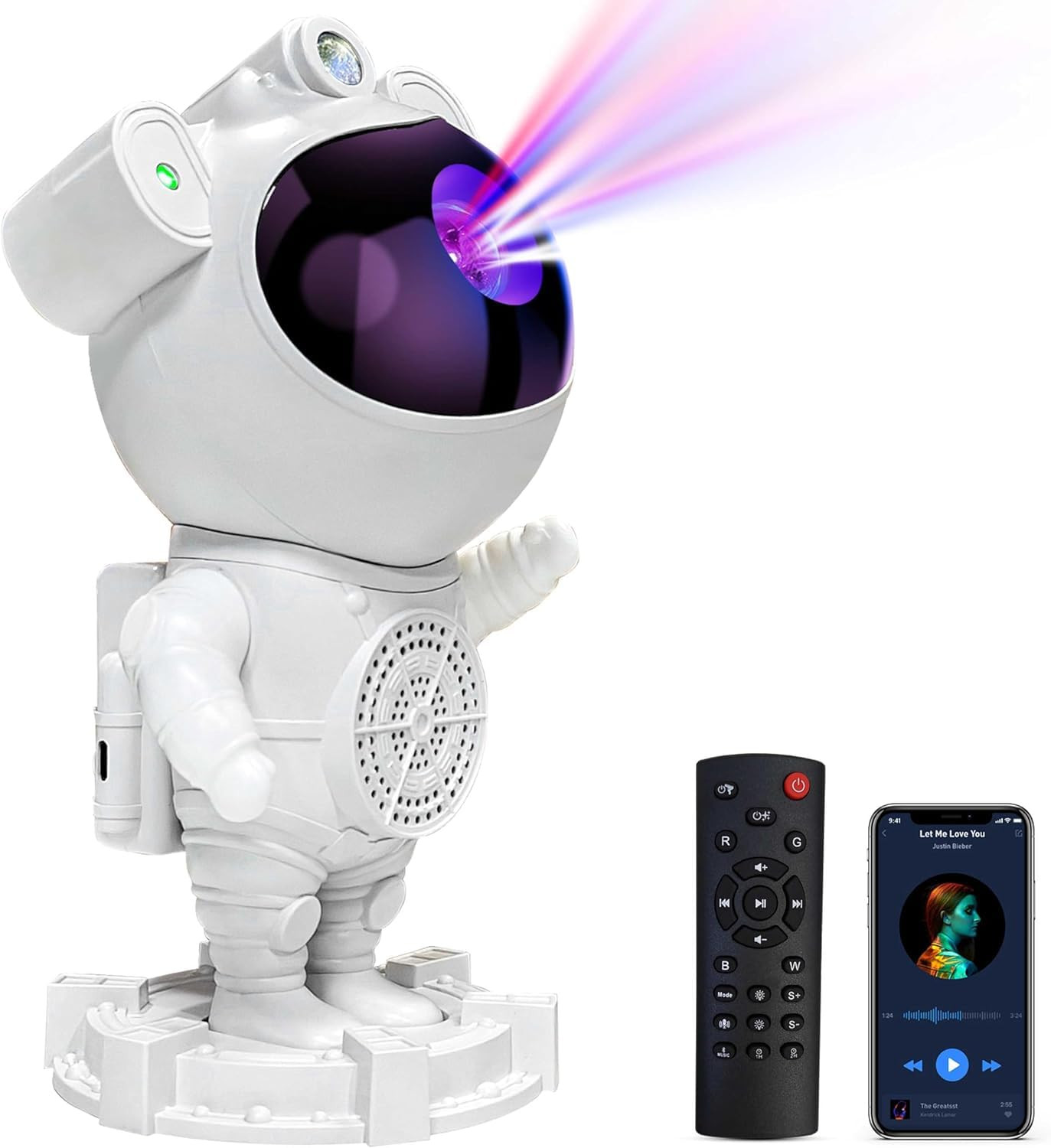 Astronaut Galaxy Projector - Star Projector, Bluetooth Speaker, White Noise, Star and Moon Galaxy... | Amazon (US)
