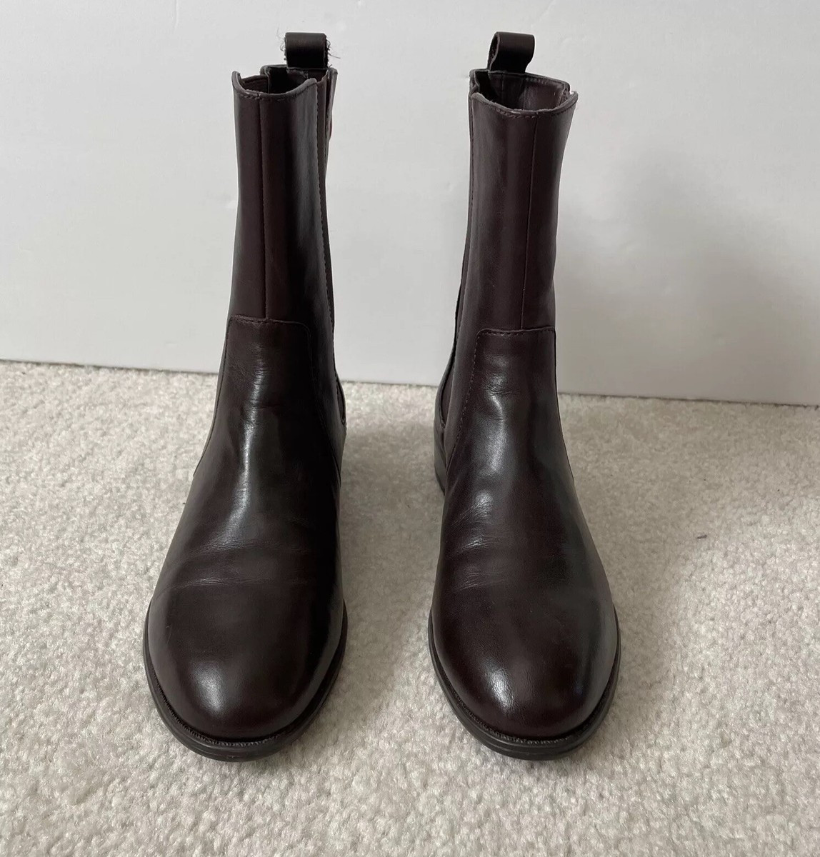 Lauren Ralph Lauren McKenzie Leather Mid Calf Boots Sz 6B Brown New  | eBay | eBay US