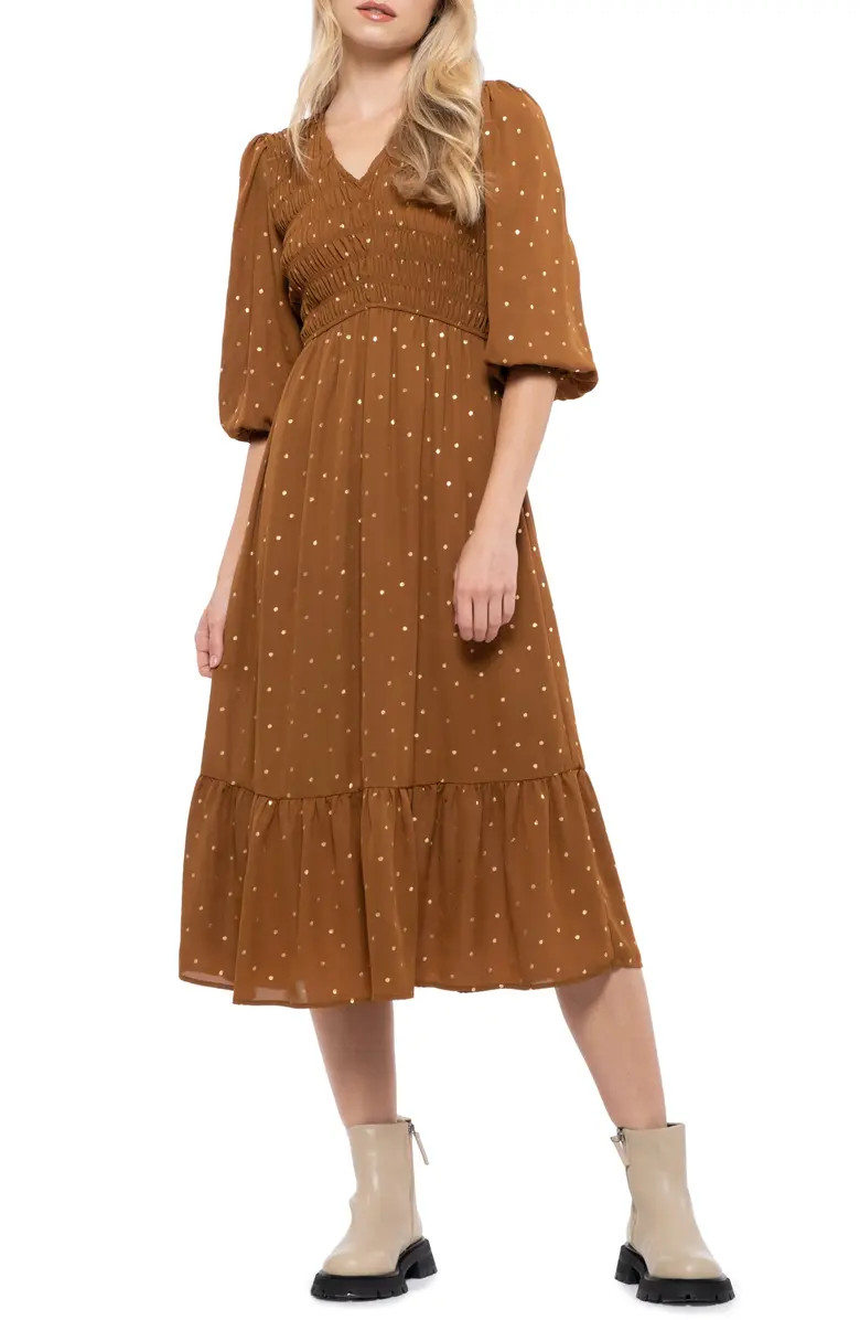 Blu Pepper Polka Dot Mid Dress | Nordstromrack | Nordstrom Rack