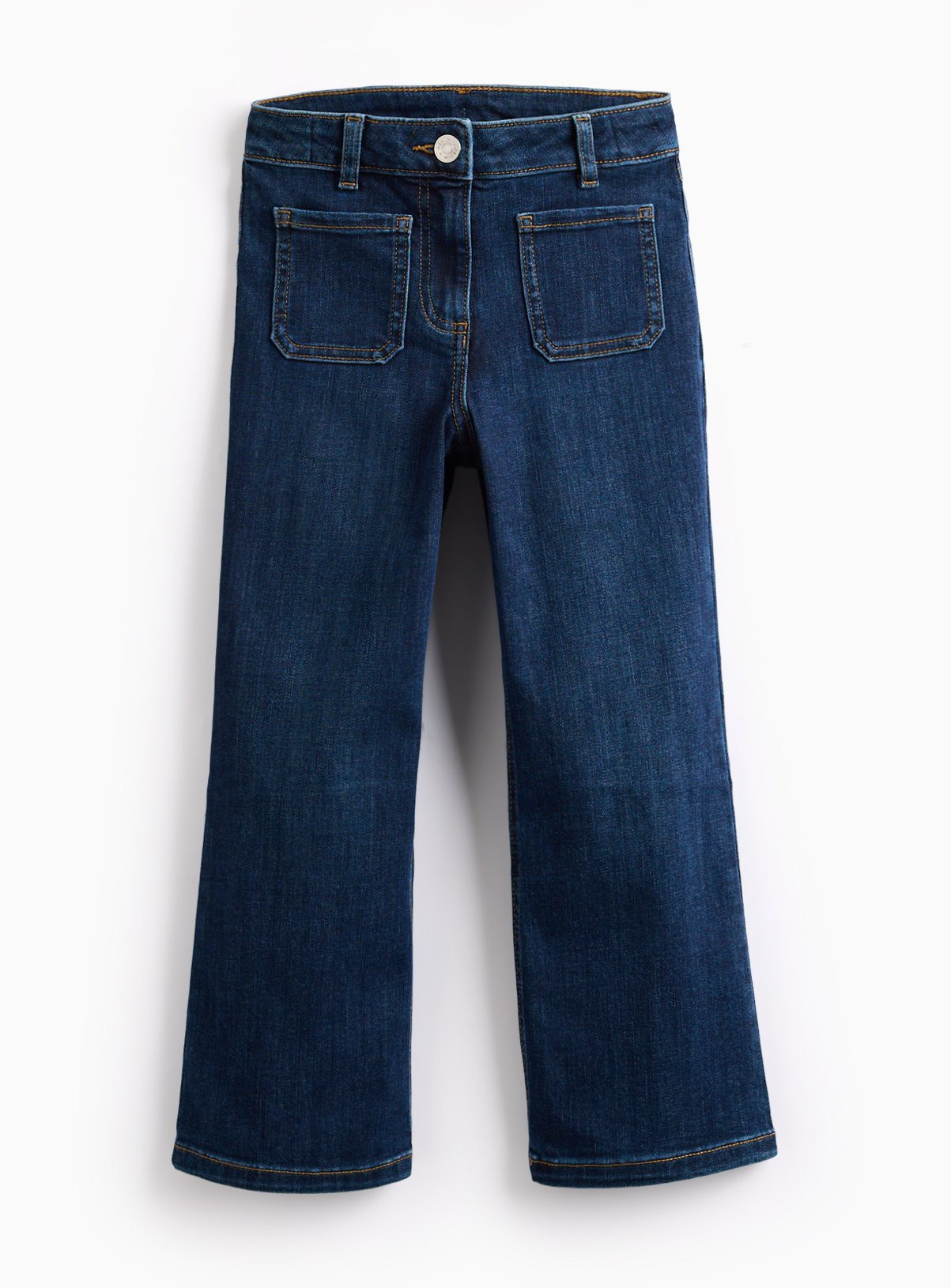 Dark Blue Washed Flared Denim Jeans 6 years | argos.co.uk