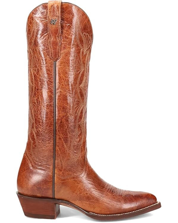 Dan Post Boots Womens Sunrise Canyon Pointed Toe Casual Boots Knee High Low Heel 1-2" - Brown | Amazon (US)