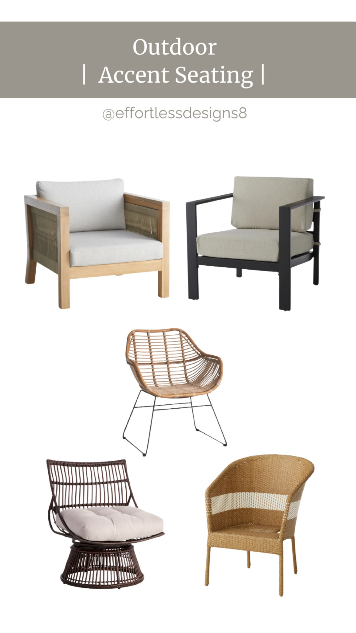 Who doesn’t need extra seating especially during the warm months? These classic accent chairs provide the perfect additional patio seating no matter your style.

#LTKSeasonal #LTKU #LTKHome