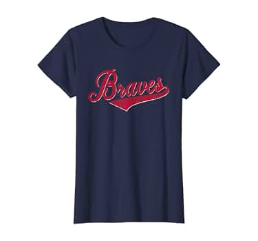 Vintage Braves Retro Throwback T-Shirt | Amazon (US)