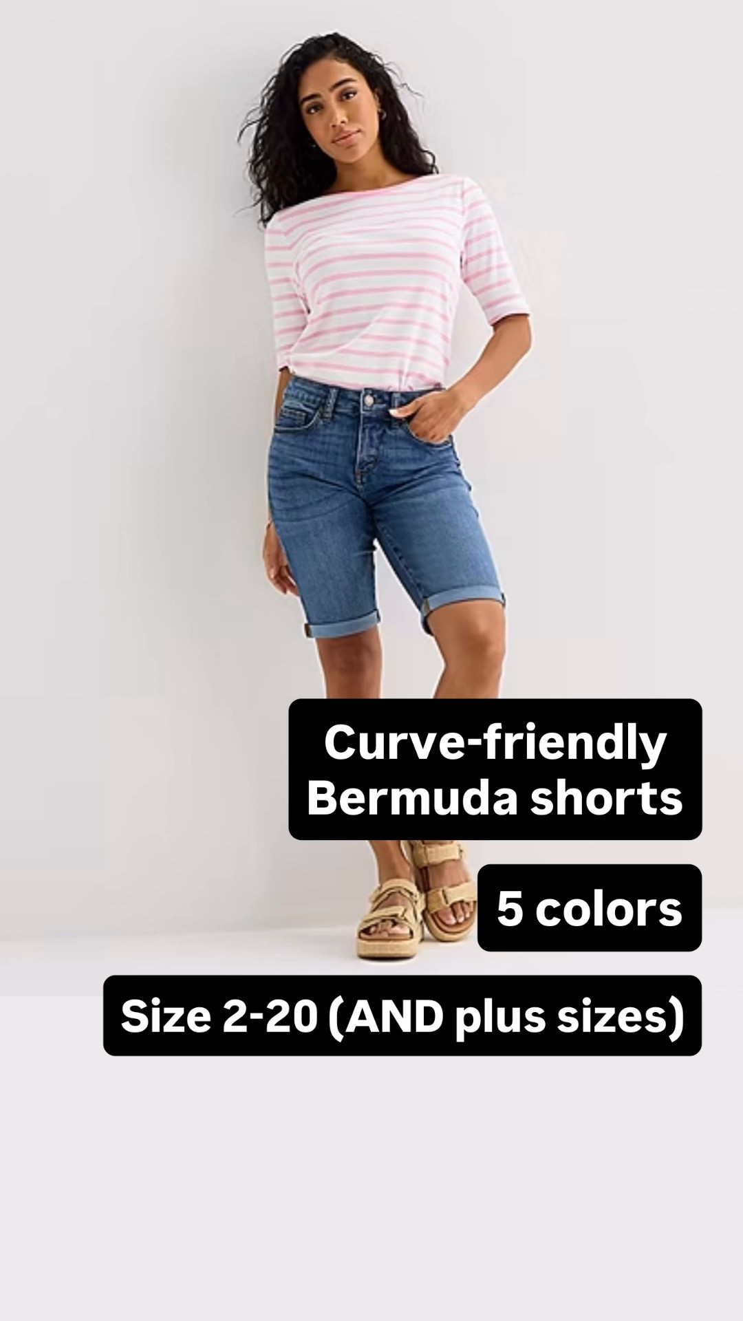 I got a message from one of my followers sharing how much she loves these Bermuda shorts.

They work really well for curvier bodies (so if you’ve tried my favorite Walmart shorts and they fell flat, give these a try). And, right now they are under $25!

#LTKSeasonal #LTKPlusSize #LTKMidsize