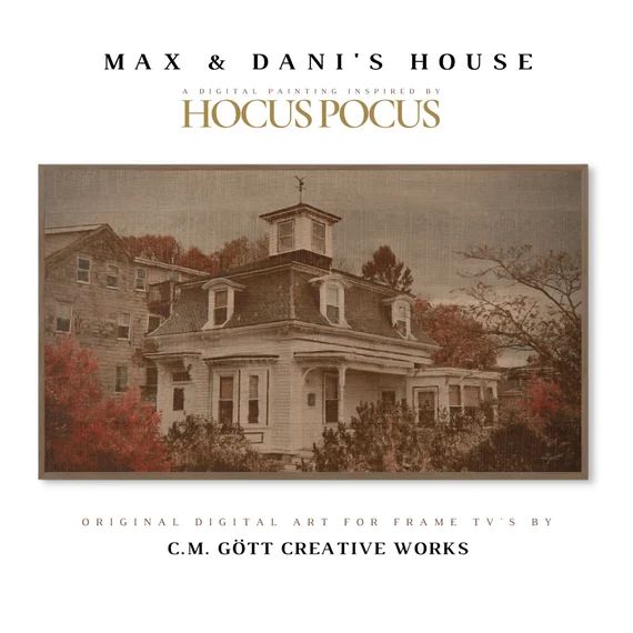 Hocus Pocus Inspired Painting | Samsung Frame TV | Max & Dani's House | Samsung Art Frame | Hallo... | Etsy (US)