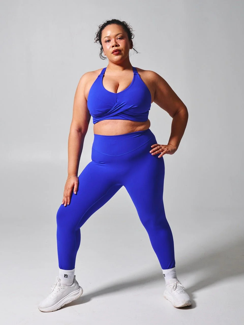 Candy Wrap Sports Bra - Rio Blue | Buffbunny Collection