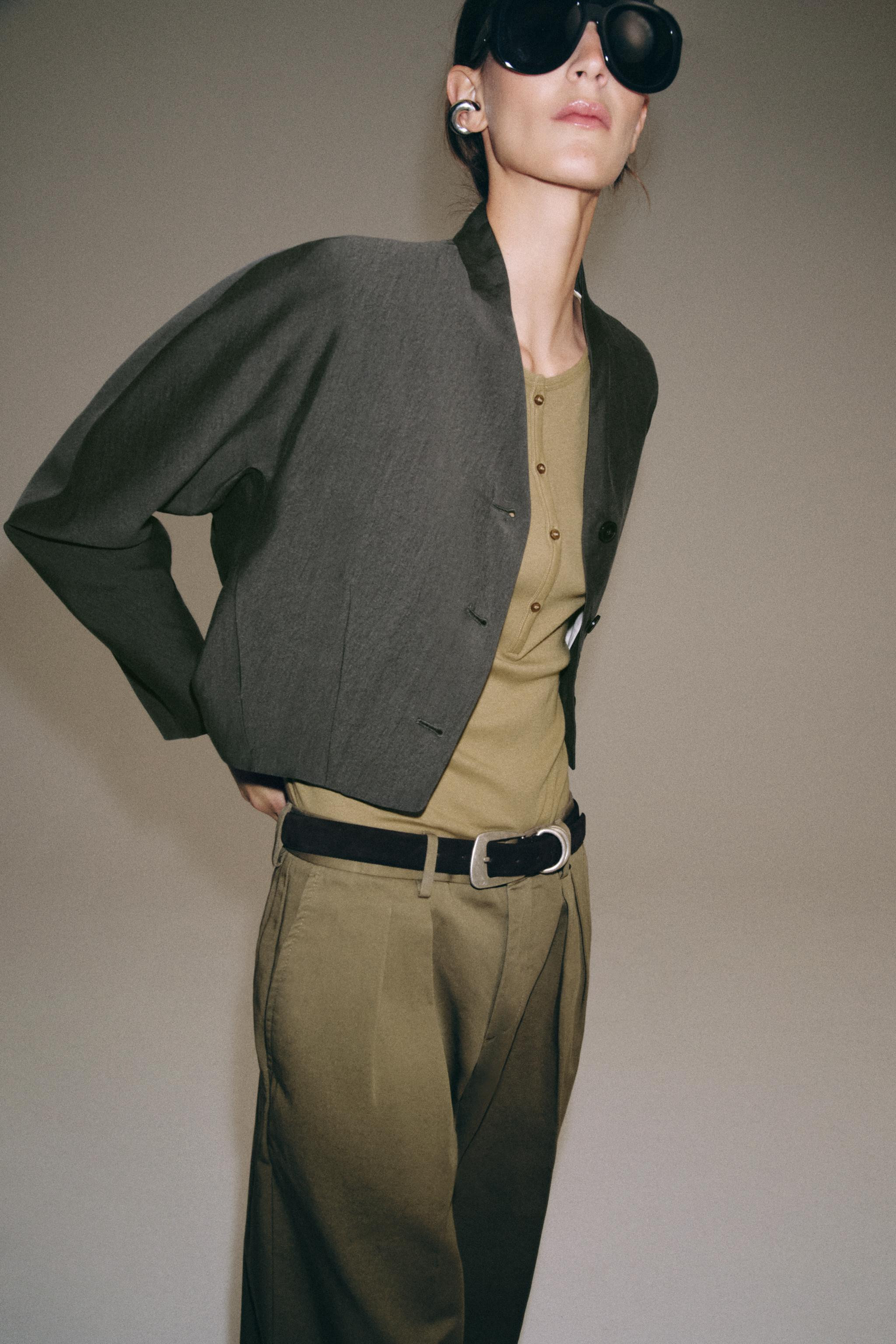 ZW COLLECTION CROPPED JACKET | Zara US
