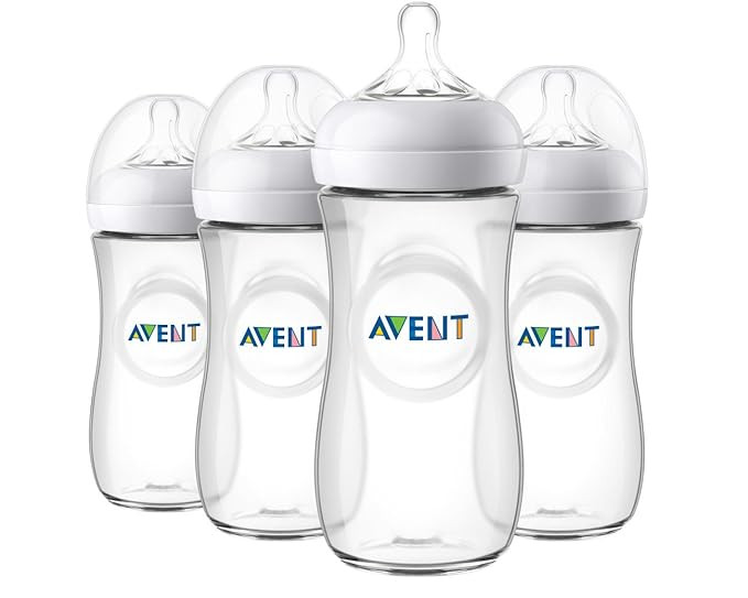 Philips Avent Natural Baby Bottle, Clear, 11oz, 4pk, SCF016/47 | Amazon (US)