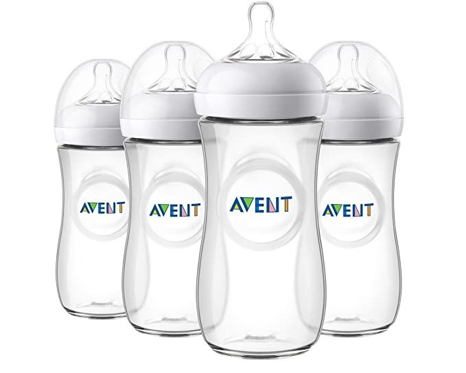 Philips Avent Natural Baby Bottle, Clear, 11oz, 4pk, SCF016/47 | Amazon (US)