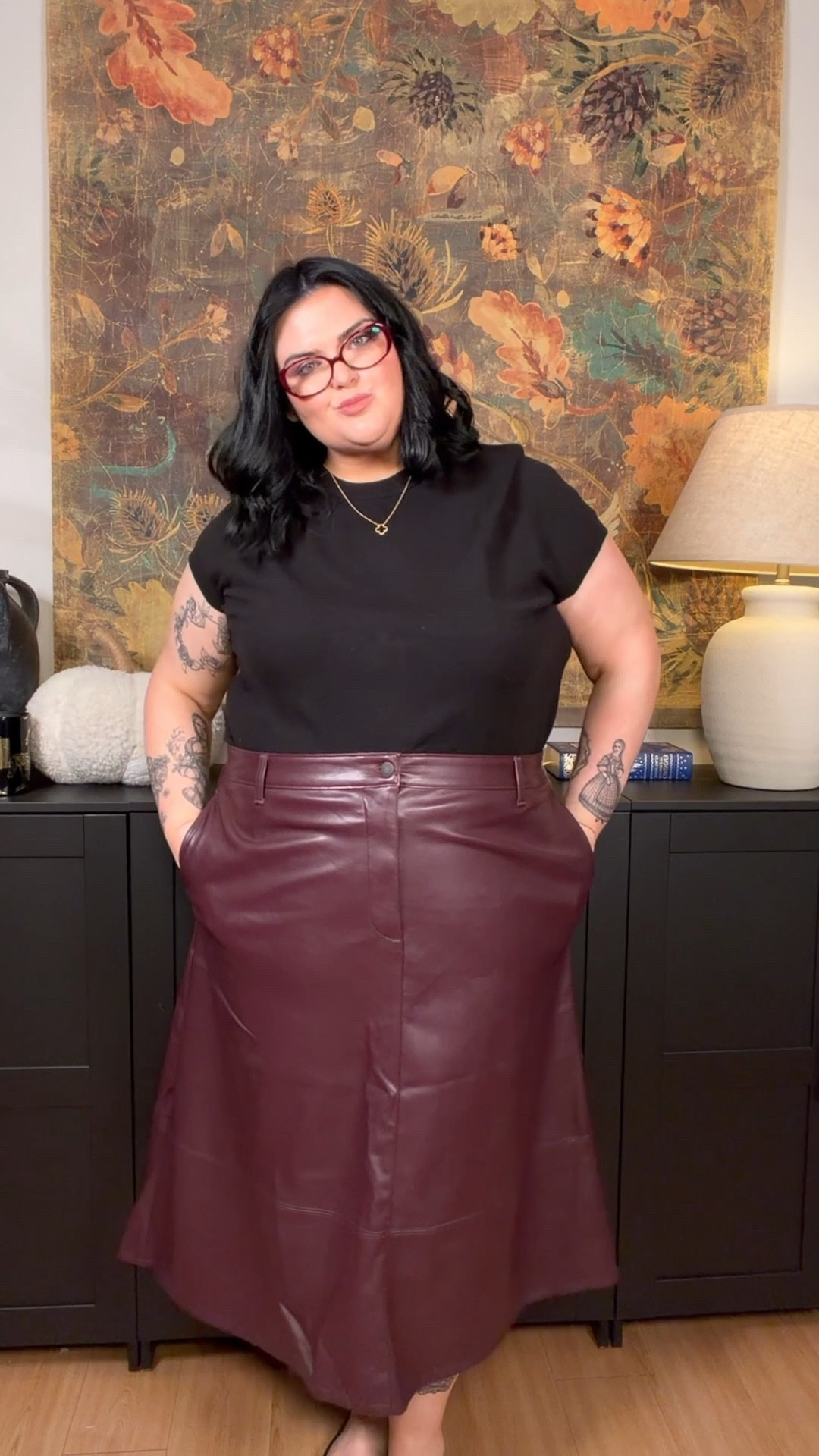 Plus size Walmart outfit! Fall outfit! Wearing size 22 / 2X in the top and bottom. Size XXL in the jacket. My favorite piece is the sweater tee! It’s INSANELY SOFT. I was shocked it wasn’t cashmere!! 

#LTKFindsUnder50 #LTKMidsize #LTKPlusSize