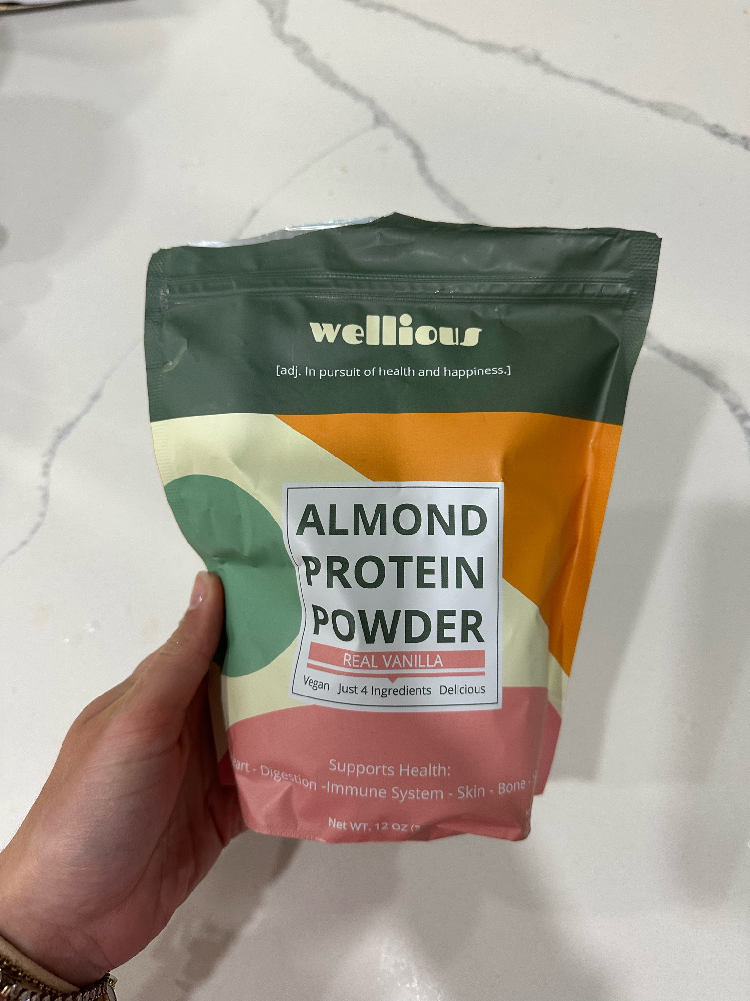 Wellious is a clean protein powder made from just four real food ingredients. We use almond protein, chickpea protein, cocoa, vanilla extracts, and pure monkfruit. Our unflavored option has just one ingredient! @wellious

#LTKmorningroutine #LTKdayinmylife #LTKfoodie