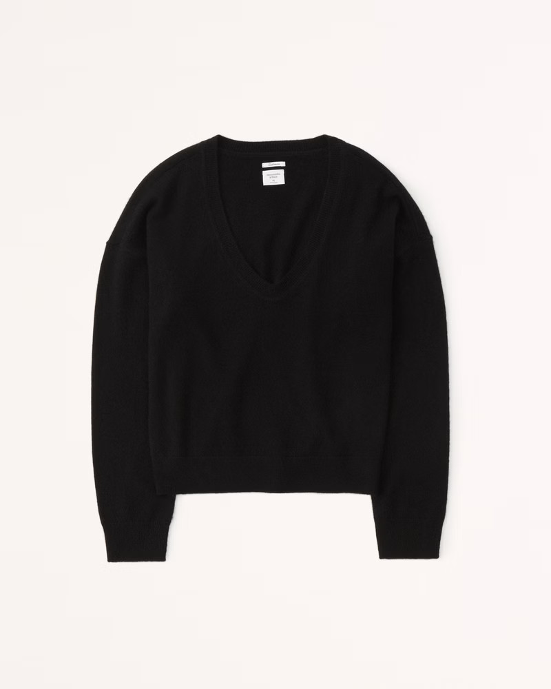 Women's Cashmere V-Neck Sweater | Women's Tops | Abercrombie.com | Abercrombie & Fitch (US)