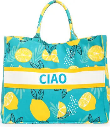 Tropcial Canvas Tote Bag | Nordstrom Rack