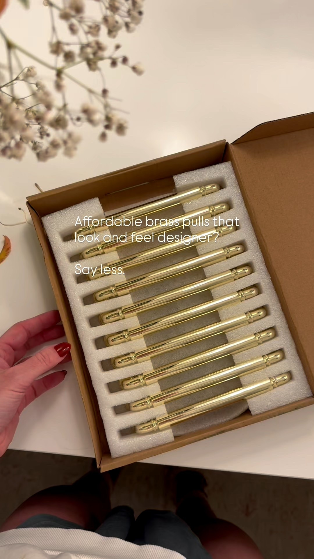 But that price!! Deets below 👇🏻 

I’m feeling like I want to do something softer in my primary bathroom and switching the black pulls for polished brass seems like a no-brainer. But I have 20 pulls in this bathroom and did not want to spend hundreds of dollars. 

I found these solid metal polished brass pulls on Amazon. For the 6-inch size hey are $57 for a set of 10. And they feel heavy in my hand! I love the style that feels like a mix between modern and traditional.

#LTKHome